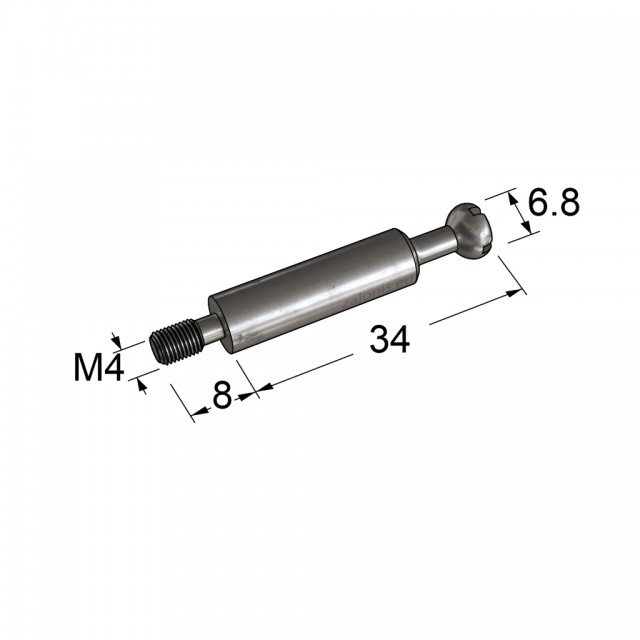 CONNECTING BOLT / M4 B34 L8